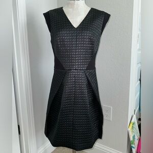 Tibi Black Embroidered Mini Dress